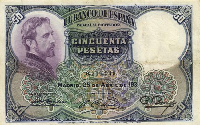 50 Pesetas 1931